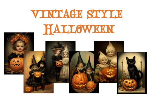Download Vintage Victorian Style Halloween Cards - Victorian Collection