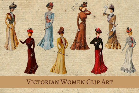 Download Victorian Women Vintage Clip Art II - Victorian Collection