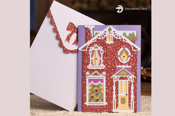 Download Victorian House Gatefold Card SVG - Premium Resources