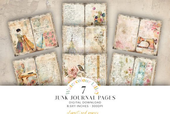 Download Sewing Junk Journal Pages - Sewing Collection